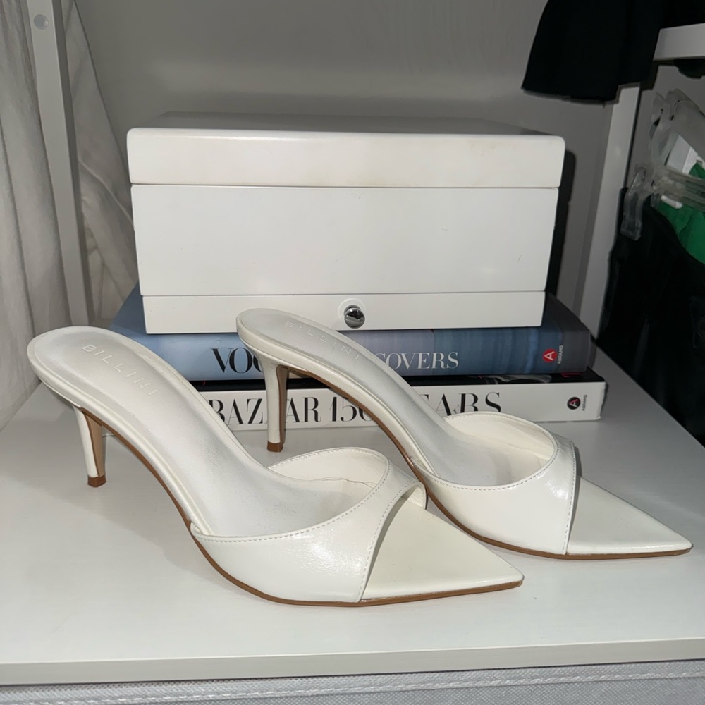 Billini White Pointed Heels
